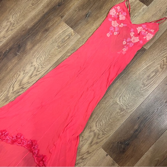 Vintage 100% Silk Lace Dress Vintage Silk Dress Vintage Victorias Secret Silk - Picture 10 of 12